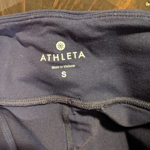 SALE 4/$25 ATHLETA leggings, plie tights navy, size S - Picture 5 of 6